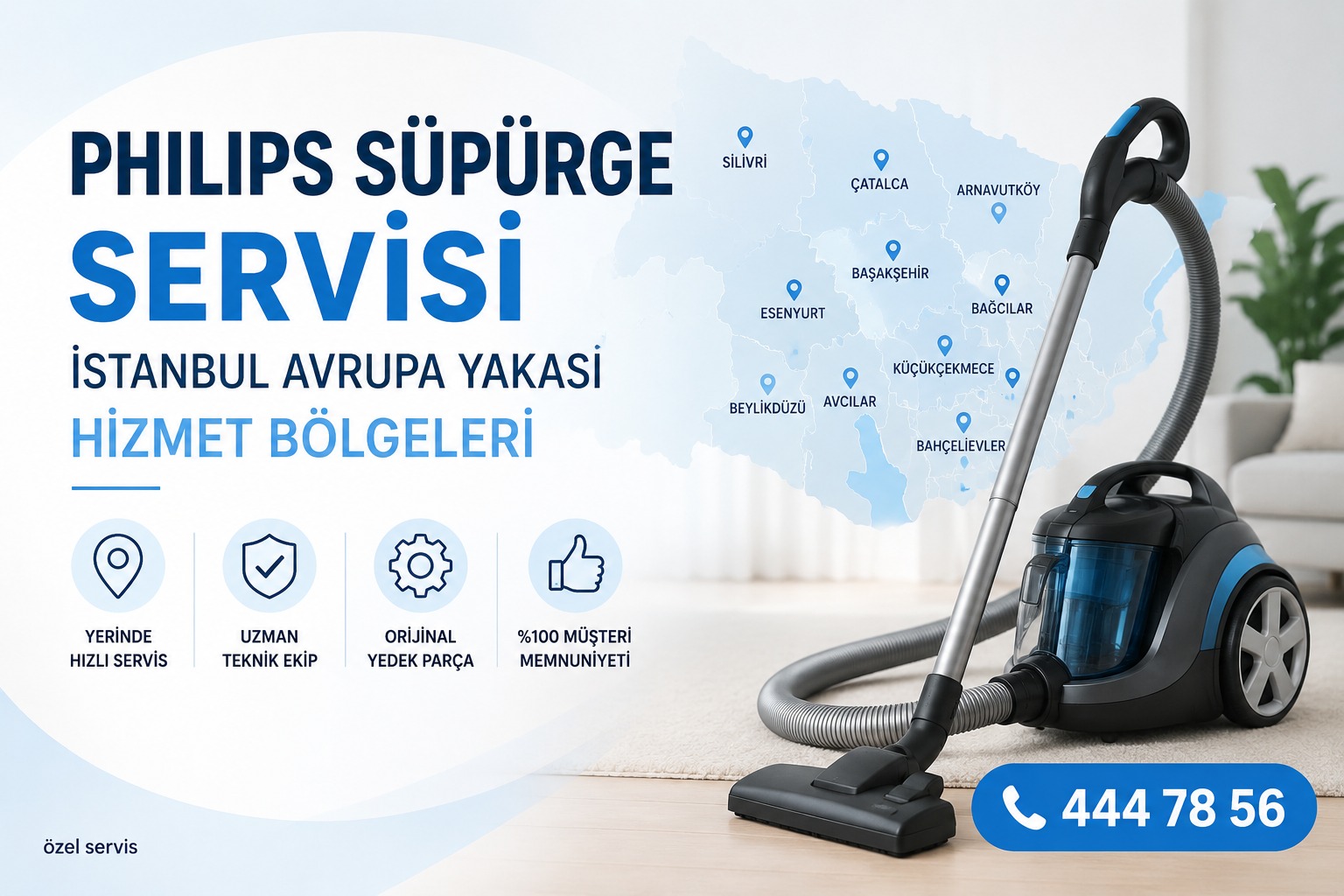 Philips Süpürge Servisi İstanbul Avrupa Yakası Hizmet Bölgeleri