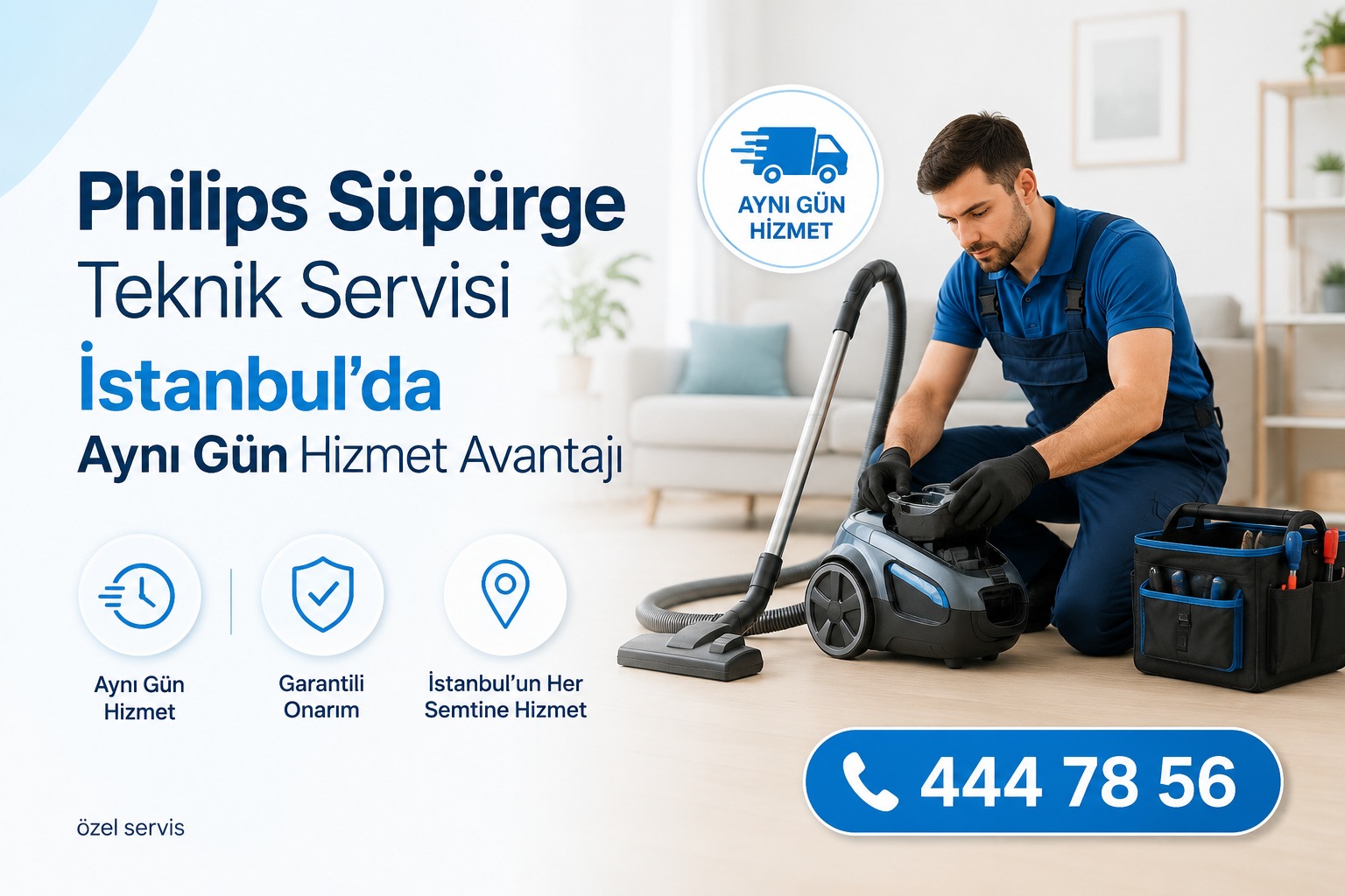Philips Süpürge Teknik Servisi İstanbul’da Aynı Gün Hizmet Avantajı